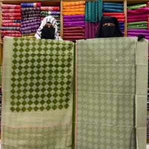 ফাইন কটন থ্রিপিস-৩ – সবুজ কালার