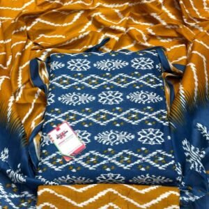 ফাইন কটন থ্রিপিস-৪ – নেভি ব্লো