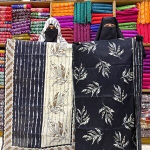 ফাইন কটন থ্রিপিস-২ - কালো